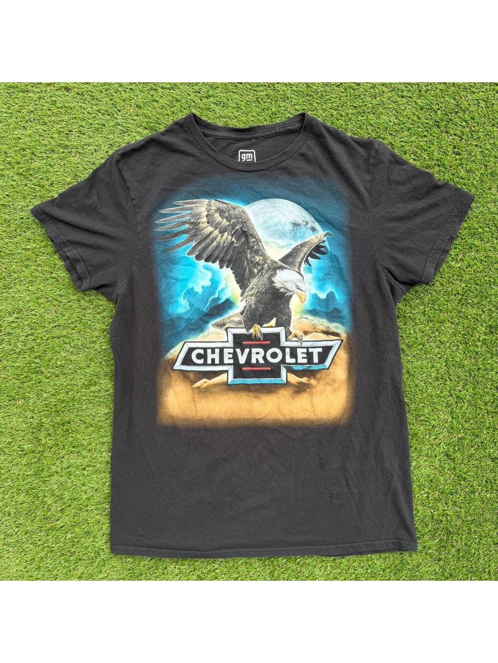Officially licensed Chevrolet graphic tee in black. Official GM licensed product